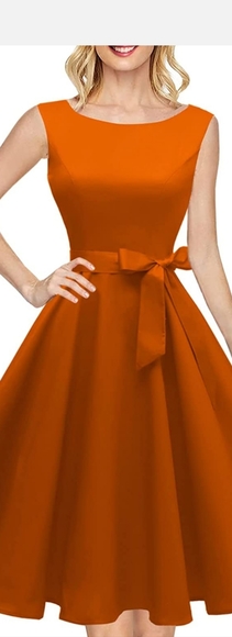 Hanpceirs Women's Boatneck Sleeveless Swing Vintage 1950s Cocktail Dress Size S. - Picture 1 of 4